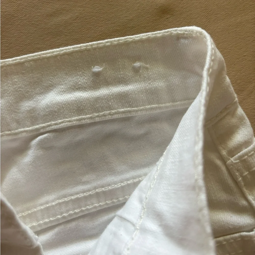 Justice White Denim Shorts Casual Summer‎ Style Size 10 Slim